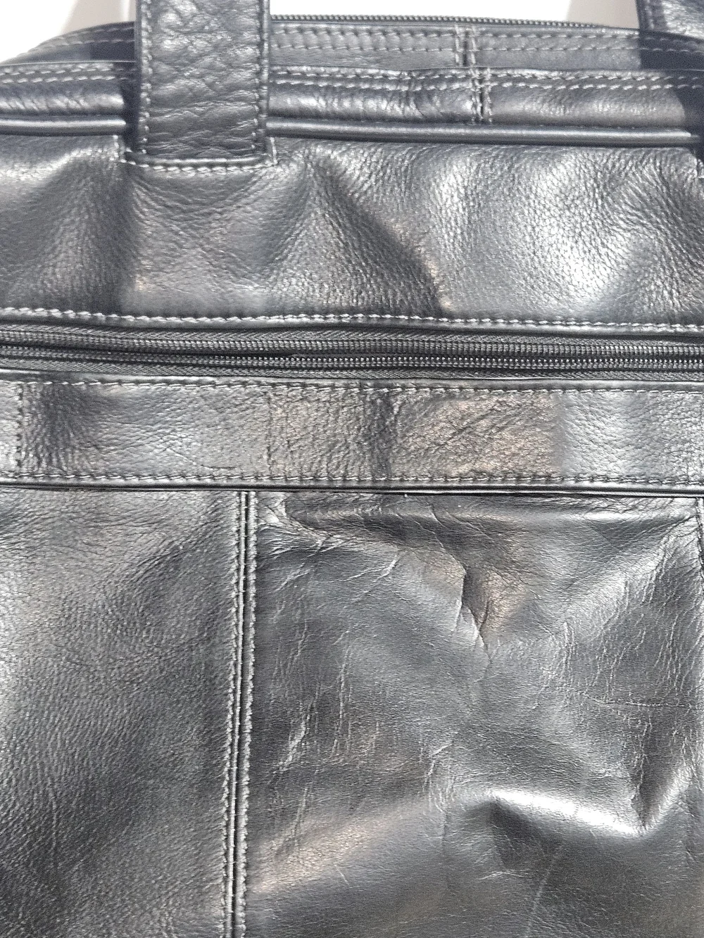 Samsonite Black Leather Men’s Messenger Briefcase Bag Laptop Travel Business